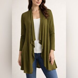 Eileen Fisher Merino Wool Open Cardigan